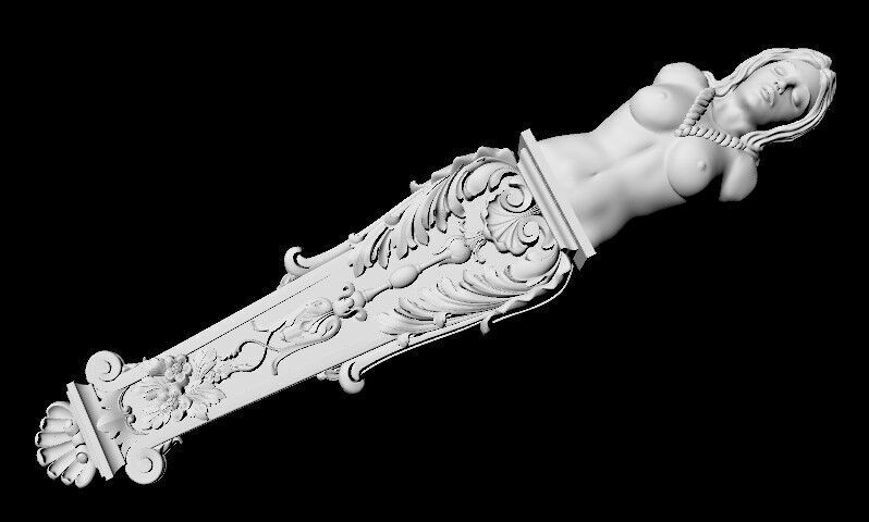 Decor carved 3D model_2