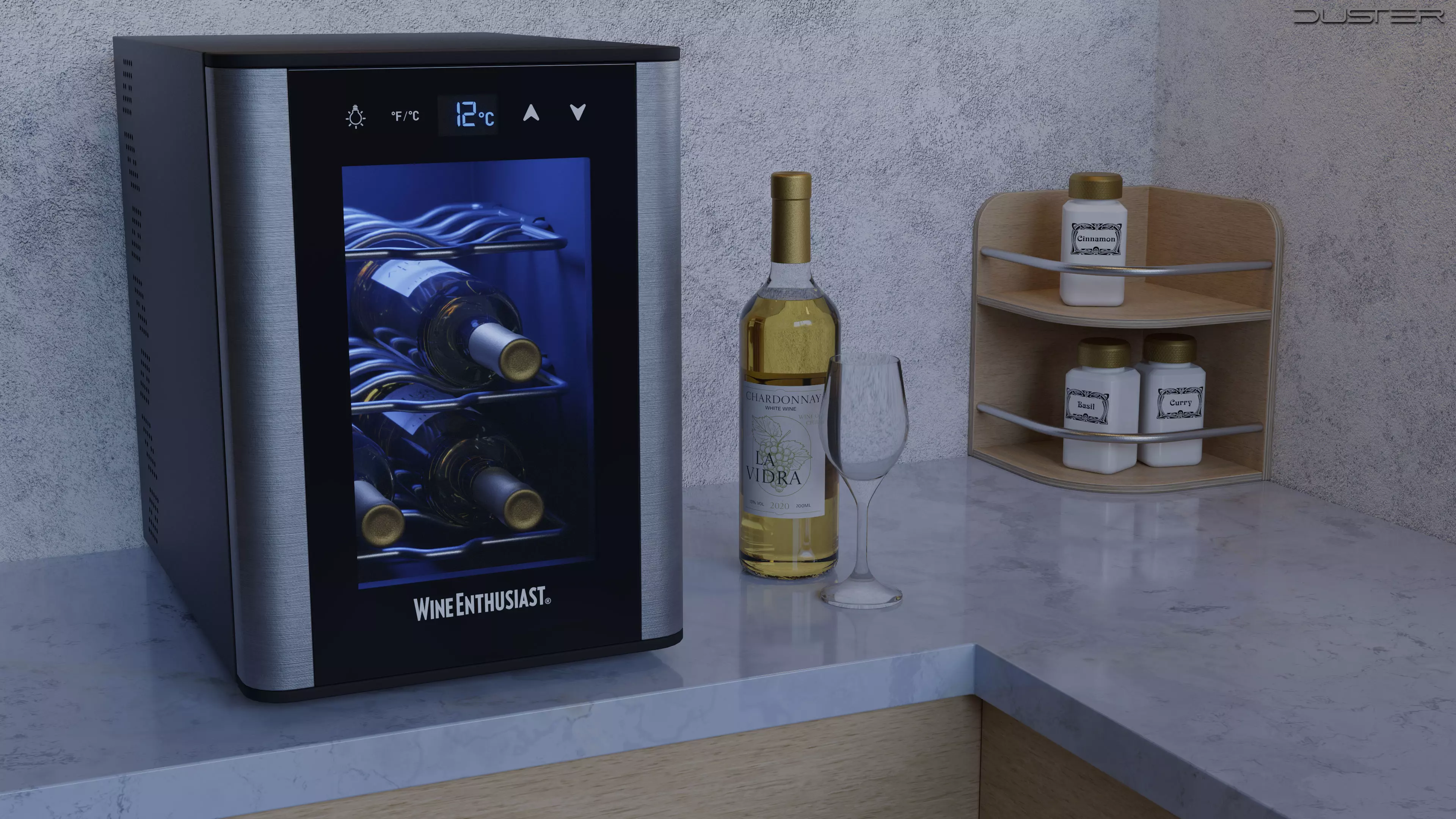 Wine Cooler Low-poly 3D model