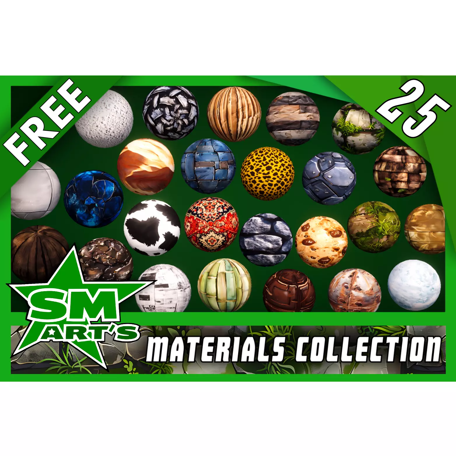 Free Stylized Materials Pack Texture