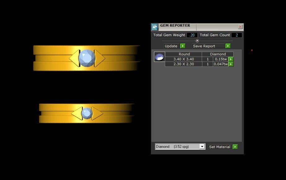 Couple Ring 3D print model_9