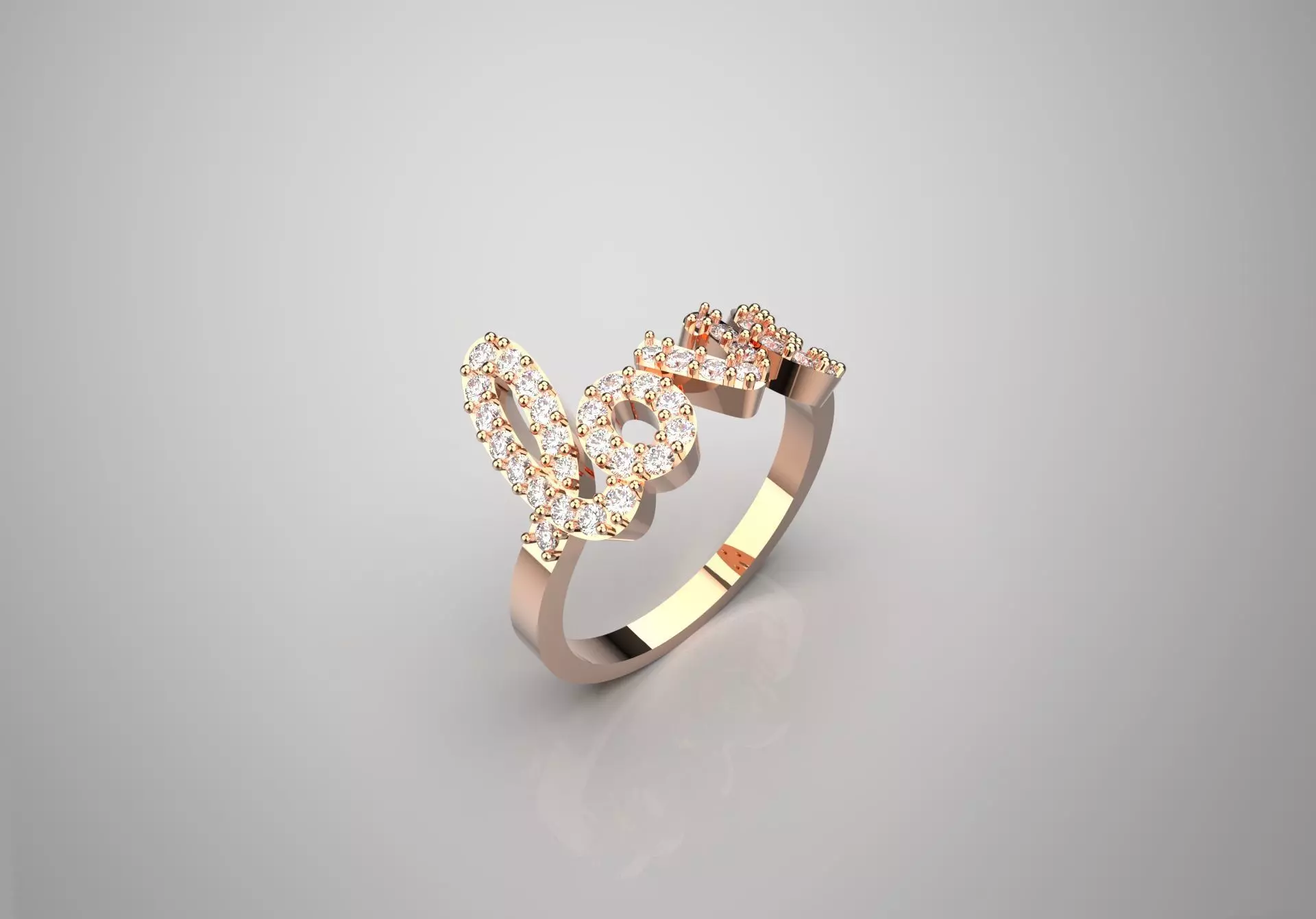 love jewelry ring jr00048 3D print model