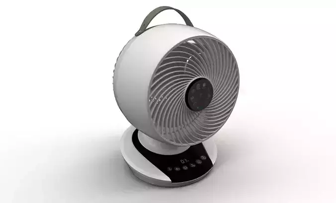 3D Model Mini Desk Fan