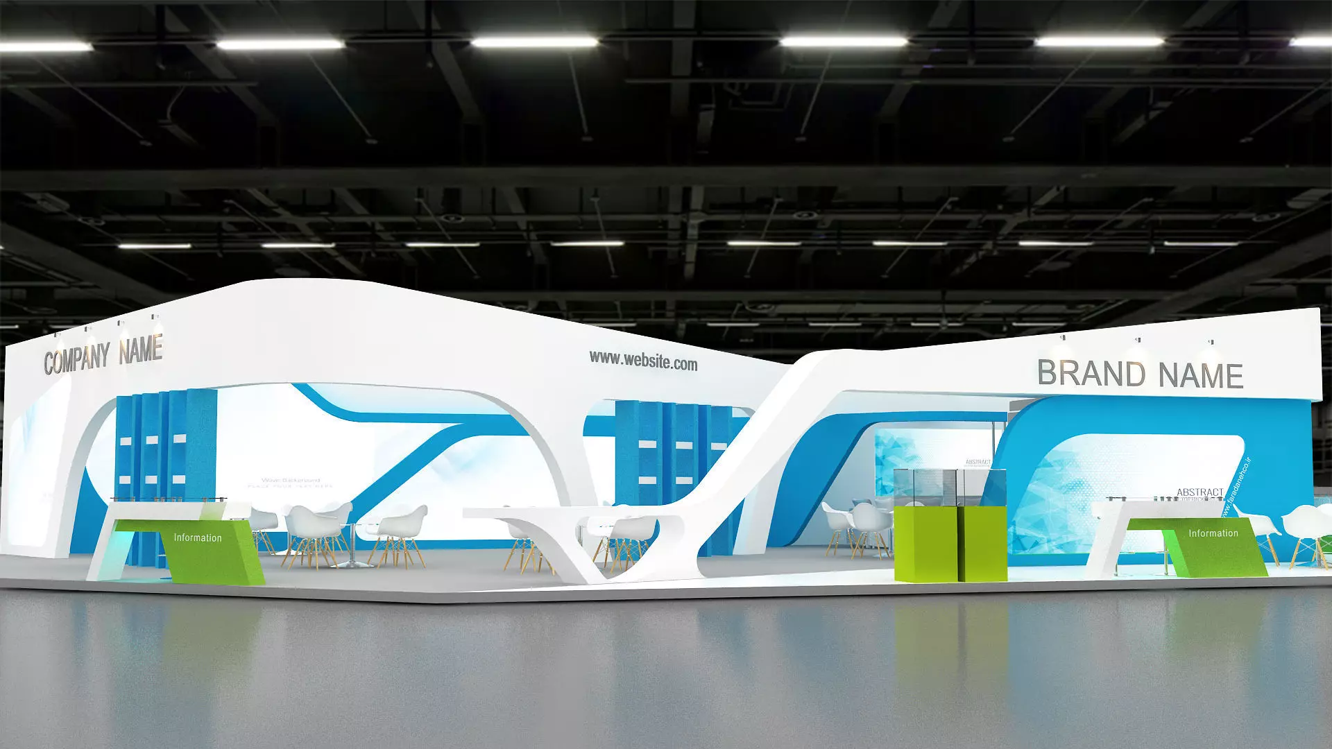 3d model exhibition booth 3D model_1