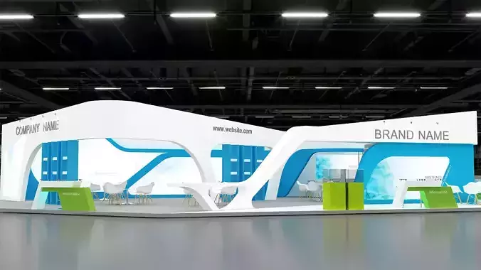 3d model exhibition booth
