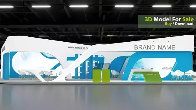 3d model exhibition booth 3D model