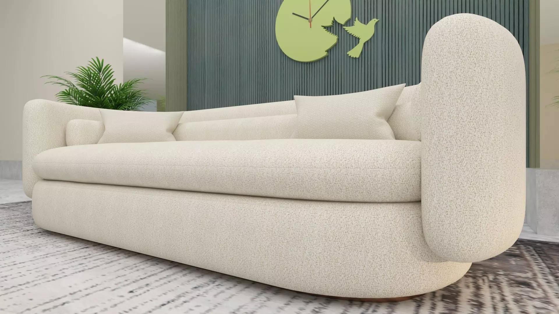 Modern Sofa Free 3D model_0