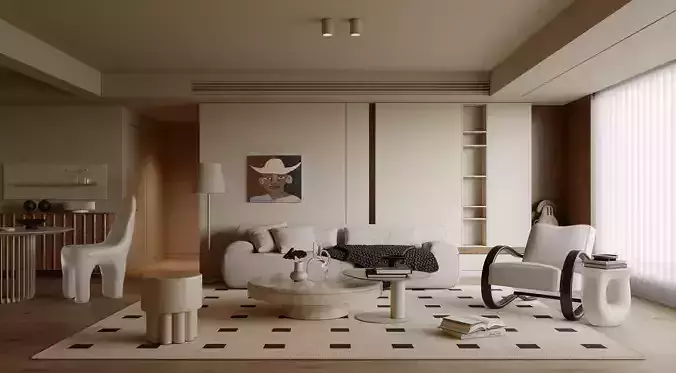 modern living room interior scenes 96