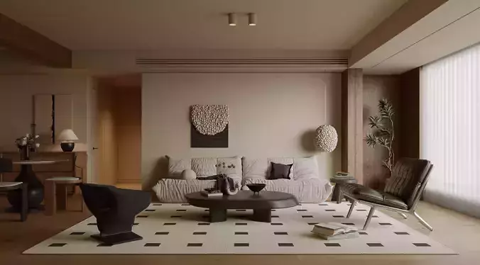 modern living room interior scenes 97