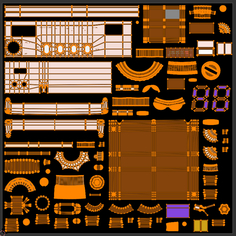 CB Radio with Microphone 3D model_11