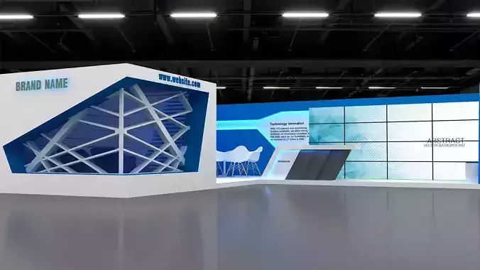 3D Exhibition and Booth 3D model 3D model 3D Exhibition and Booth 3D model 3D model