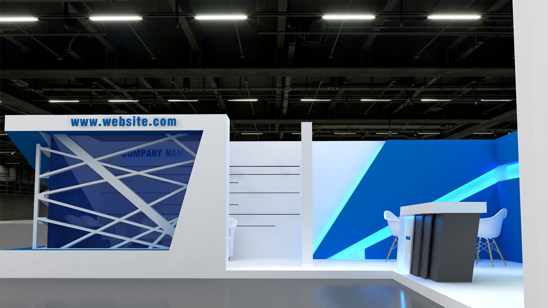 3D Exhibition and Booth 3D model 3D model_3