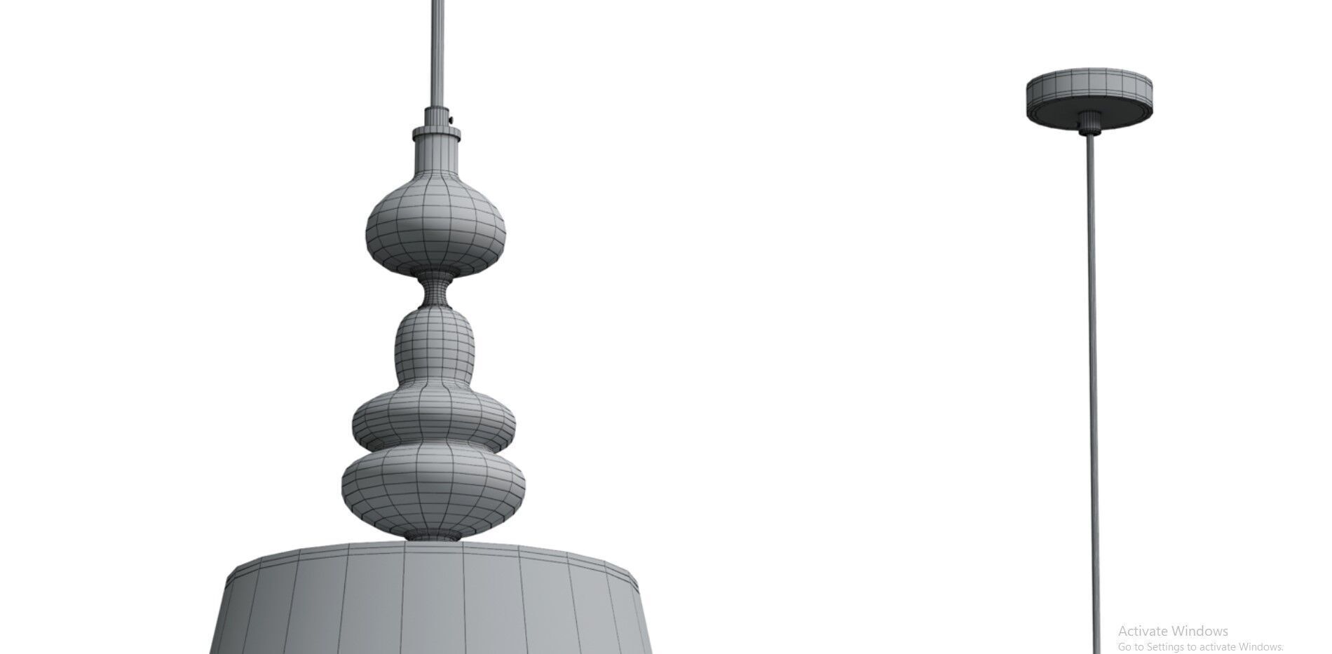 Pendant lamp Freya FR2038PL-01BS Low-poly 3D model_6