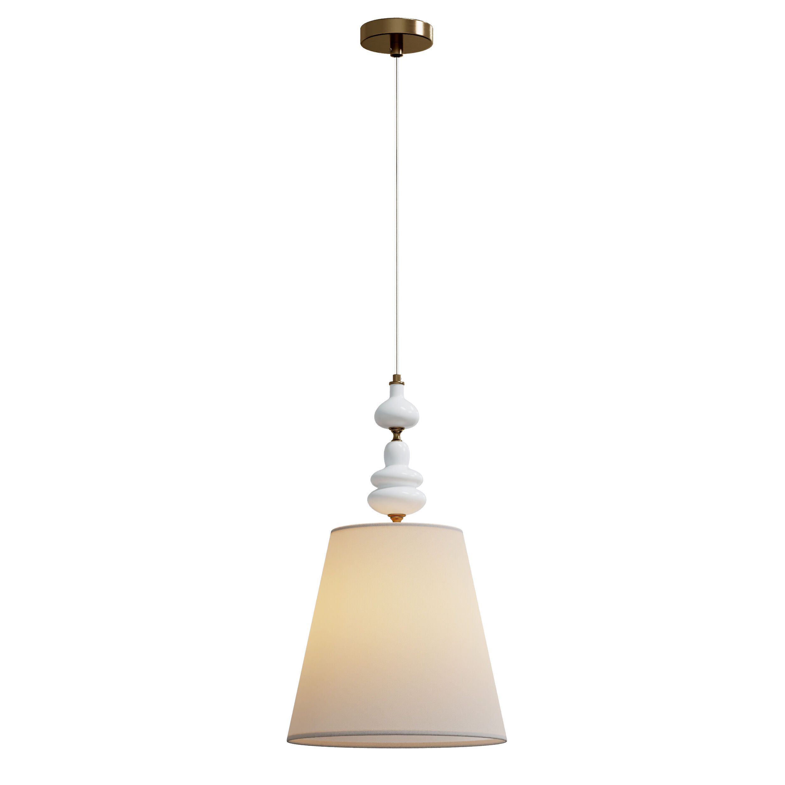 Pendant lamp Freya FR2038PL-01BS Low-poly 3D model_1
