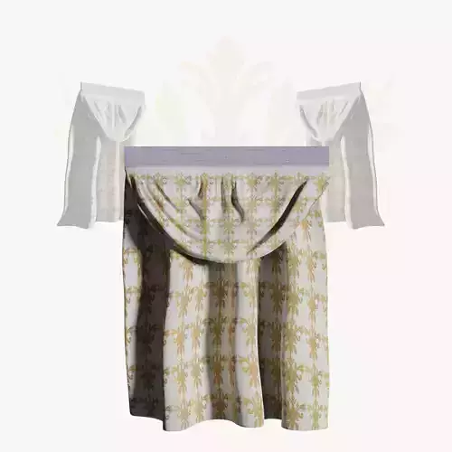 Deco Curtains Baroque Flower R3 Hig