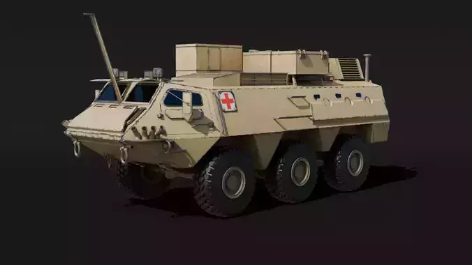 PATRIA PASI XA-185 AMBULANCE 3D model