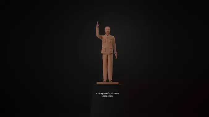 Ho Chi Minh Statue 3D model