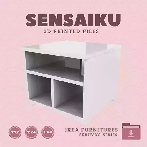 SKRUVBY Coffee Table for Miniature Dollhouse - IKEA - 3D Print