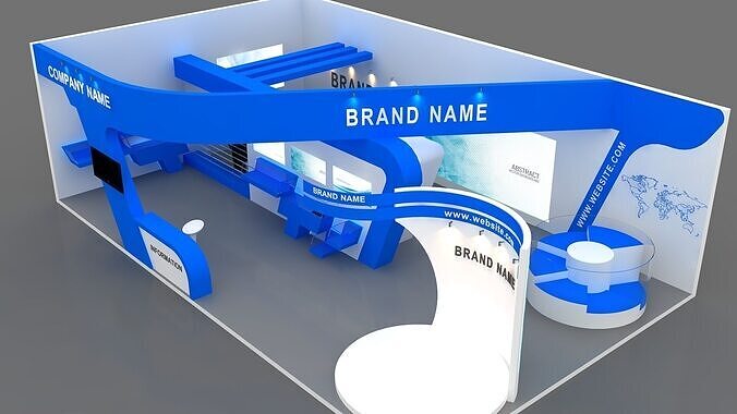 3d model exhibition booth 3D model 3D model