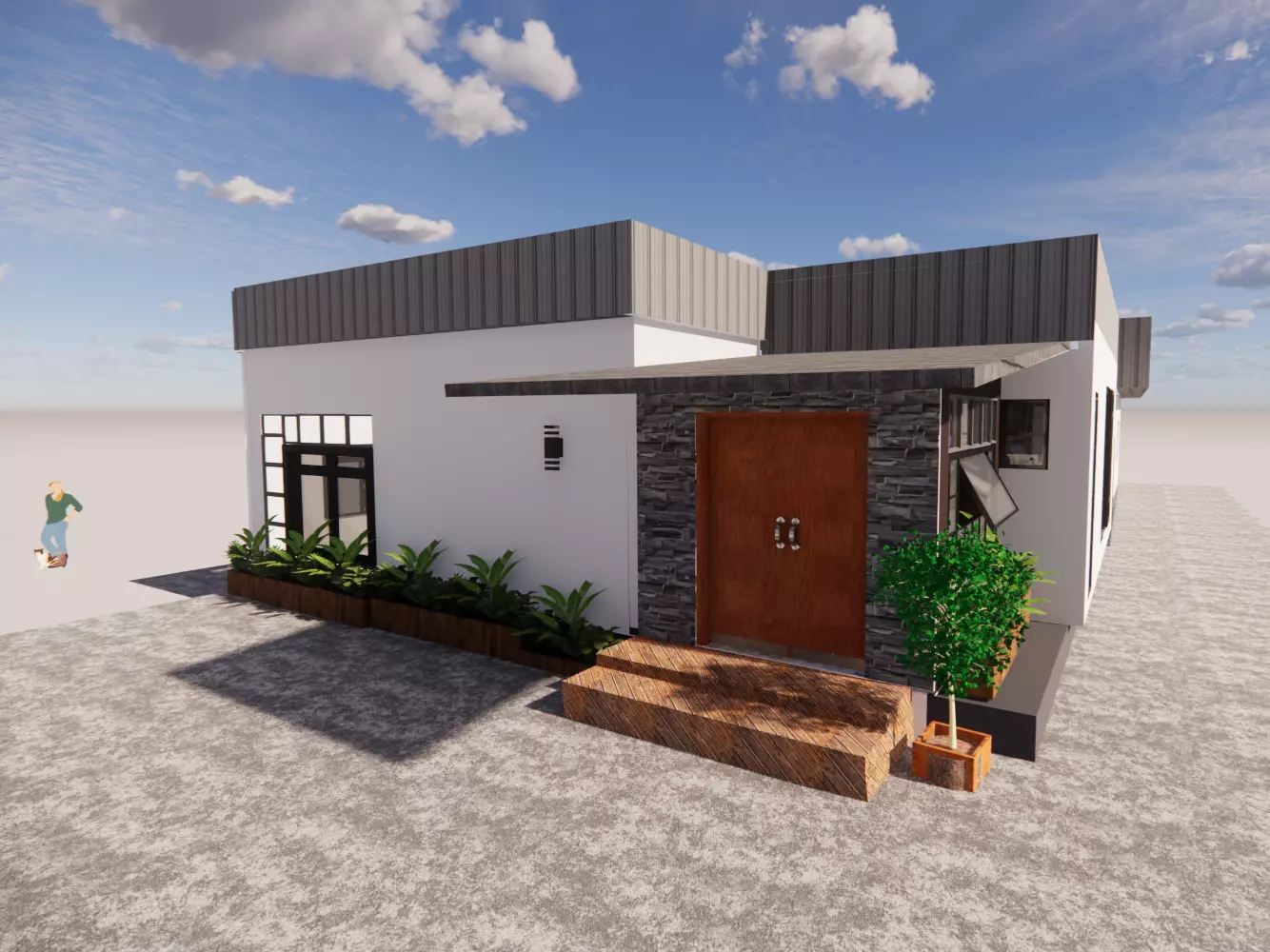 Exterior and interior Design 3D print model