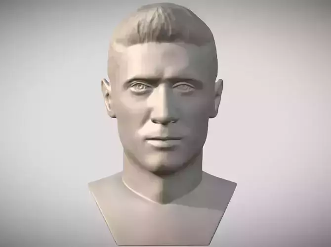 Robert Lewandowski bust 3D print model