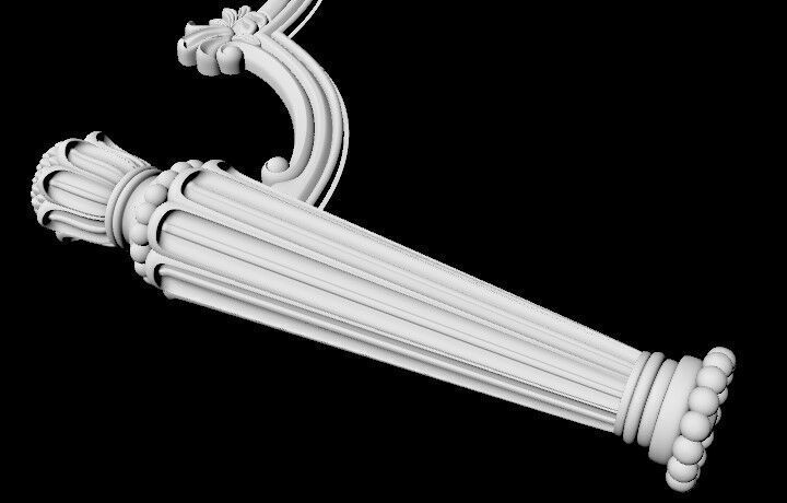 footboard and headboard 3D model_3