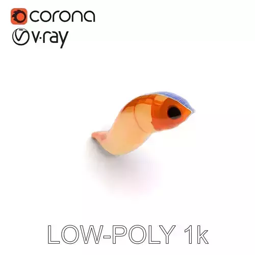 Realistic Worm Creature D Model Pack