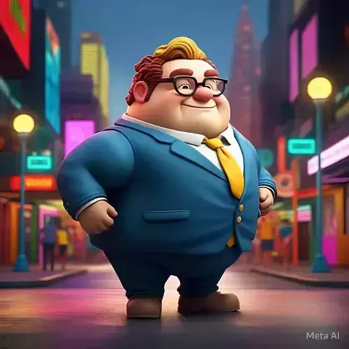 Animated Businessman Character 