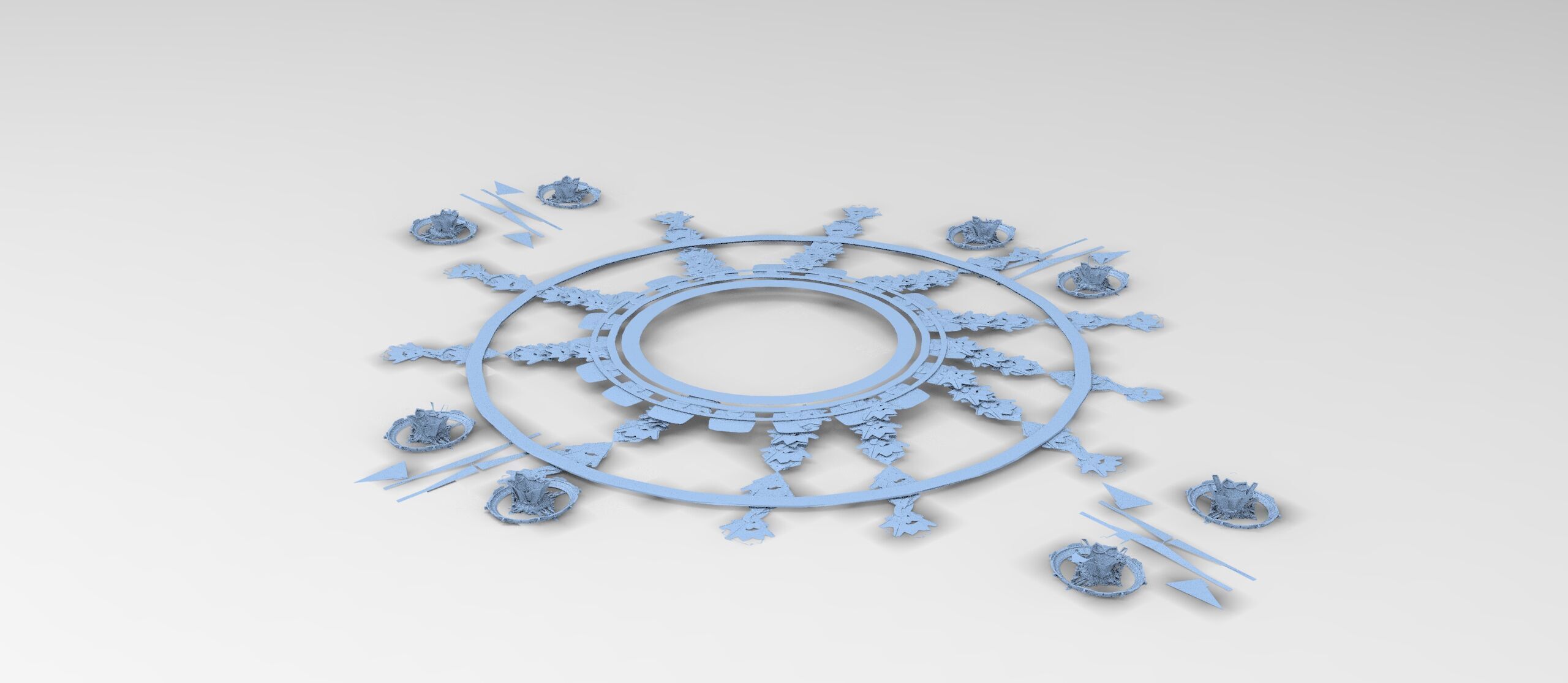 Grand Nile Utopia Temple grid  Low-poly 3D model_1