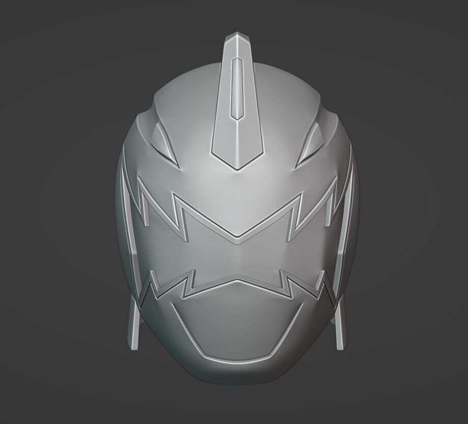 Power Rangers Dino Thunder Black Ranger AbareBlack helmet 3D print model_5