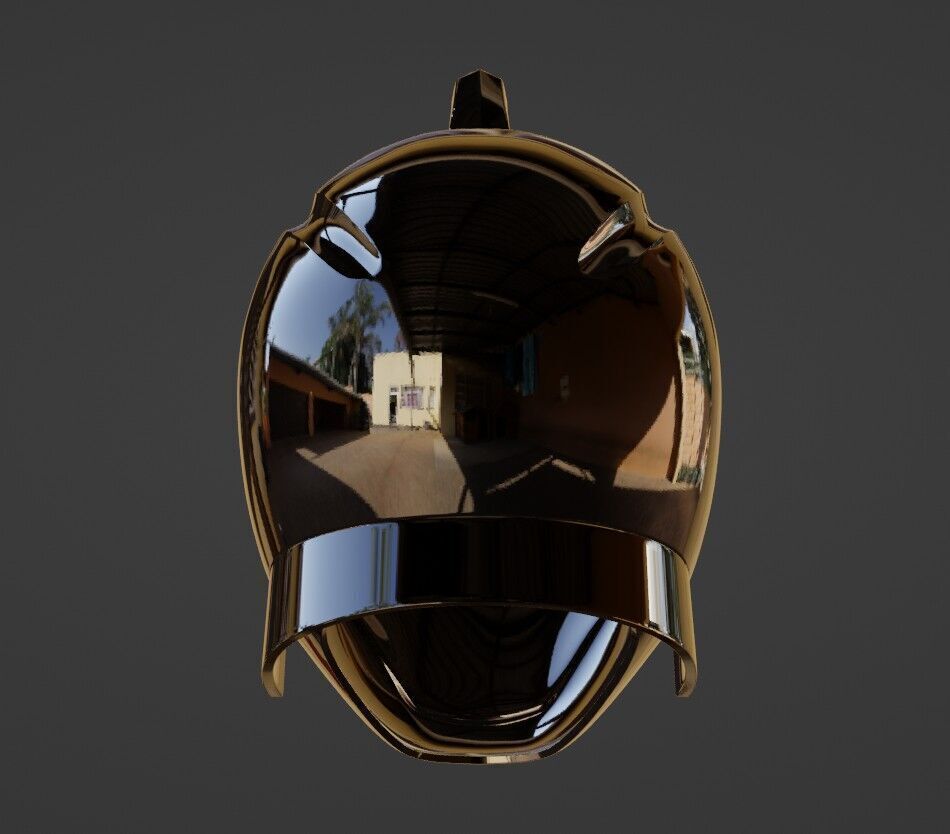 Power Rangers Dino Thunder Black Ranger AbareBlack helmet 3D print model_4