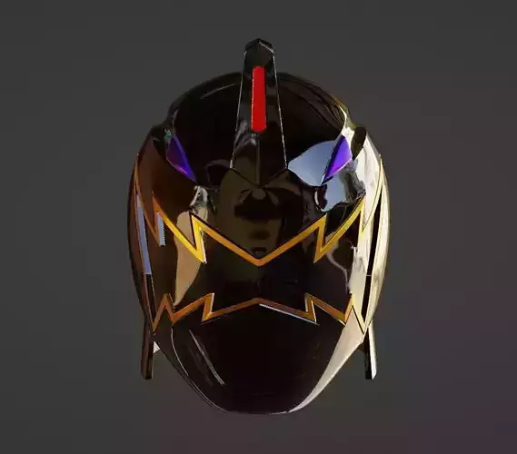 Power Rangers Dino Thunder Black Ranger AbareBlack helmet  3D print model