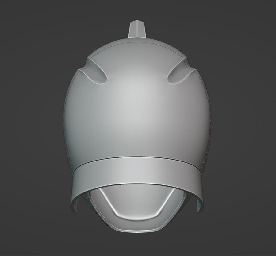 Power Rangers Dino Thunder Black Ranger AbareBlack helmet 3D print model_10