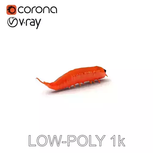 Cartoon Centipede Model Pack with Detailed Textures