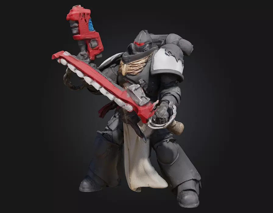 Warrior Sentinel Battle-Hardened Heroic 3D Model 3D print model_0