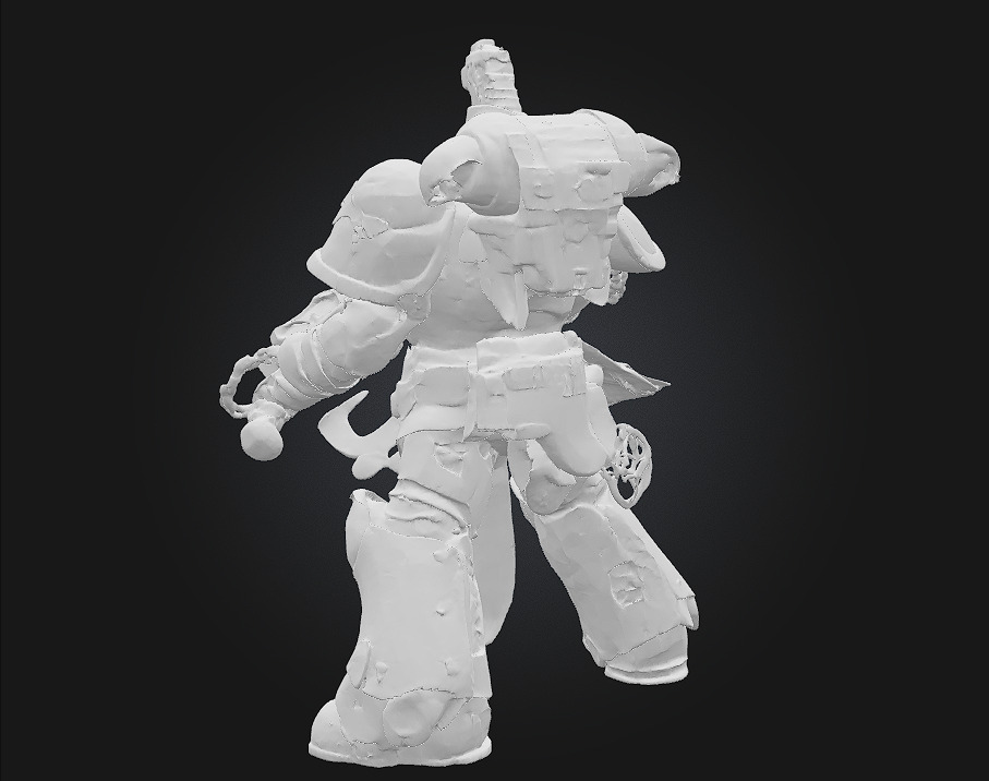 Warrior Sentinel Battle-Hardened Heroic 3D Model 3D print model_7