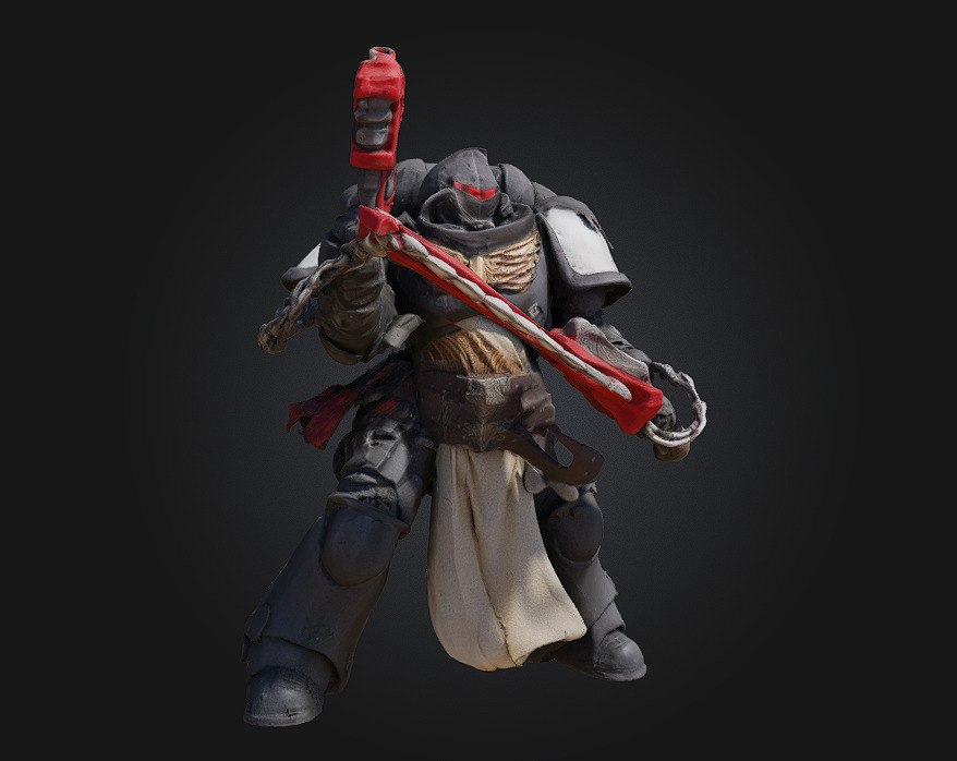 Warrior Sentinel Battle-Hardened Heroic 3D Model 3D print model_1