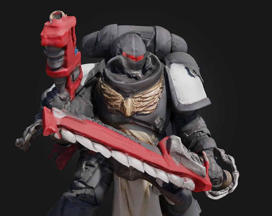 Warrior Sentinel Battle-Hardened Heroic 3D Model 3D print model_3