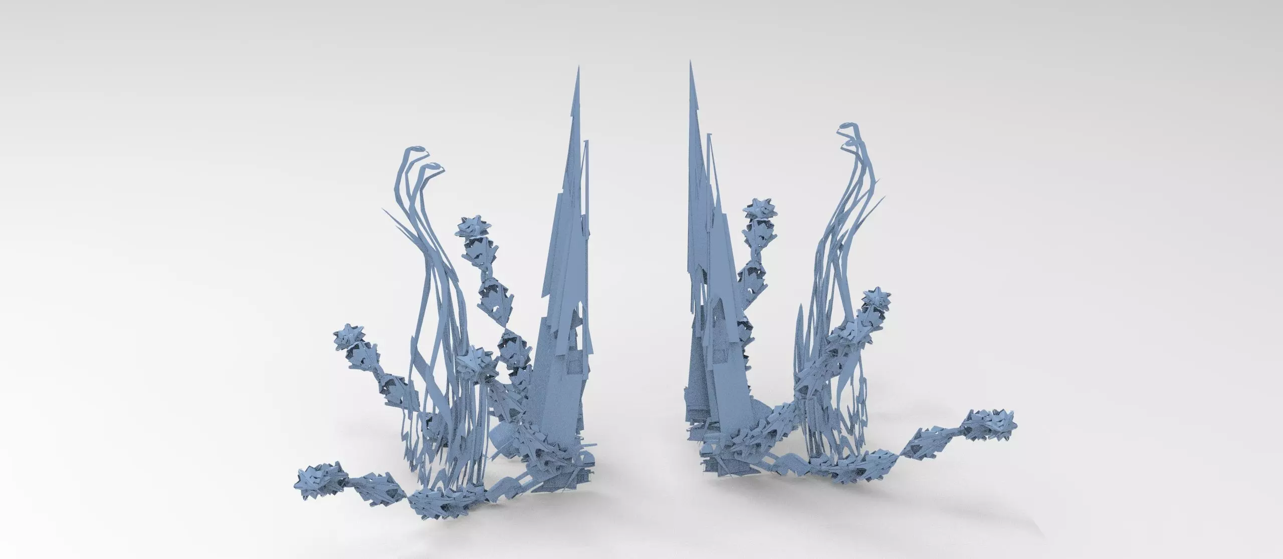 Sci fi squid gate 2 Low-poly 3D model_0