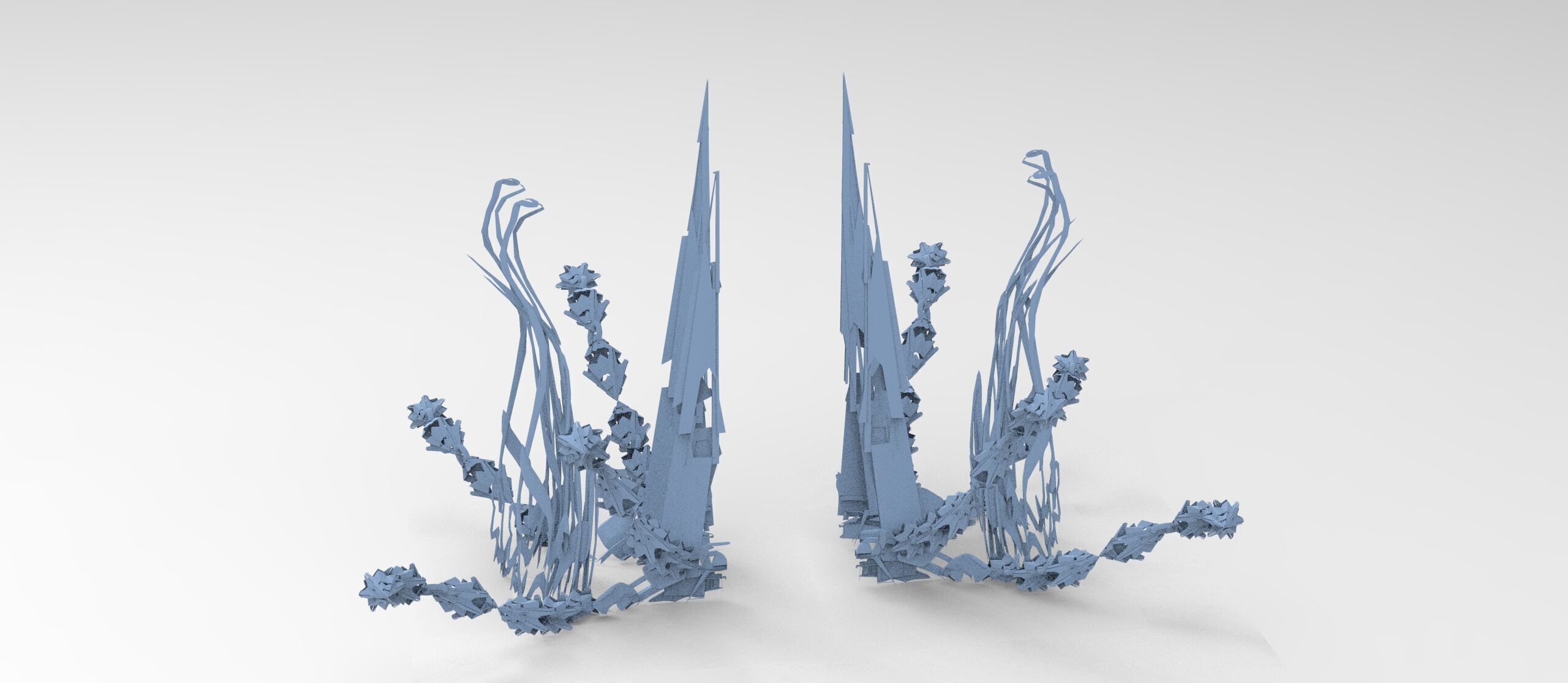 Sci fi squid gate 2 Low-poly 3D model_1