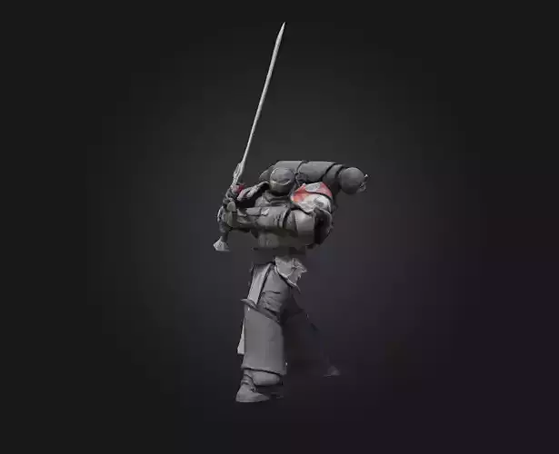  Dark Templar Warrior  Shadow-Forged Elite 3D Character Model 3D print model