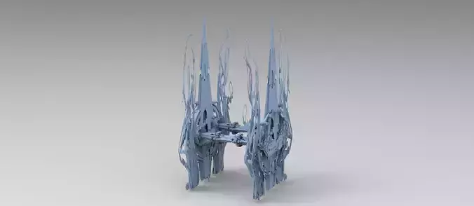 Sci fi squid gate particle accelerator Arch bridge 