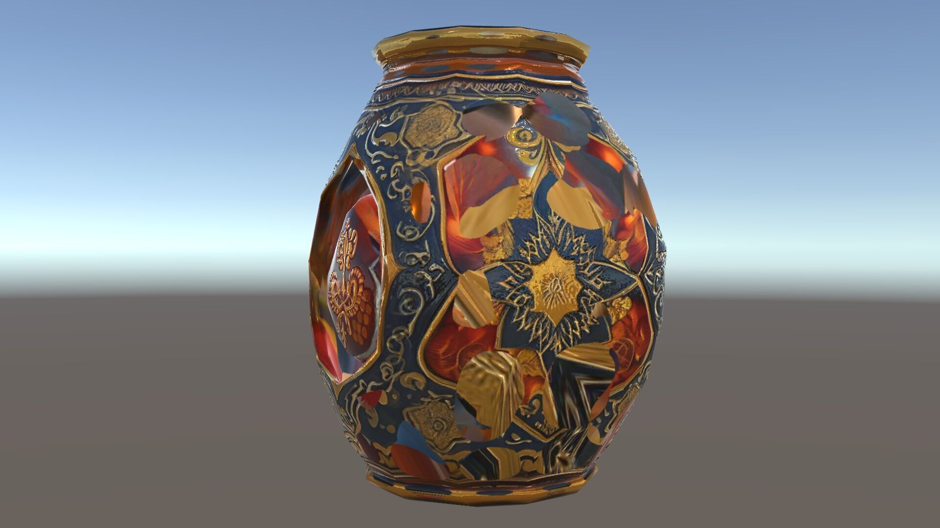 Intricate Ornamental Vase D Model Pack Low-poly 3D model_12