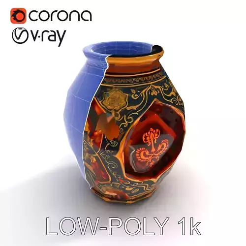 Intricate Ornamental Vase D Model Pack