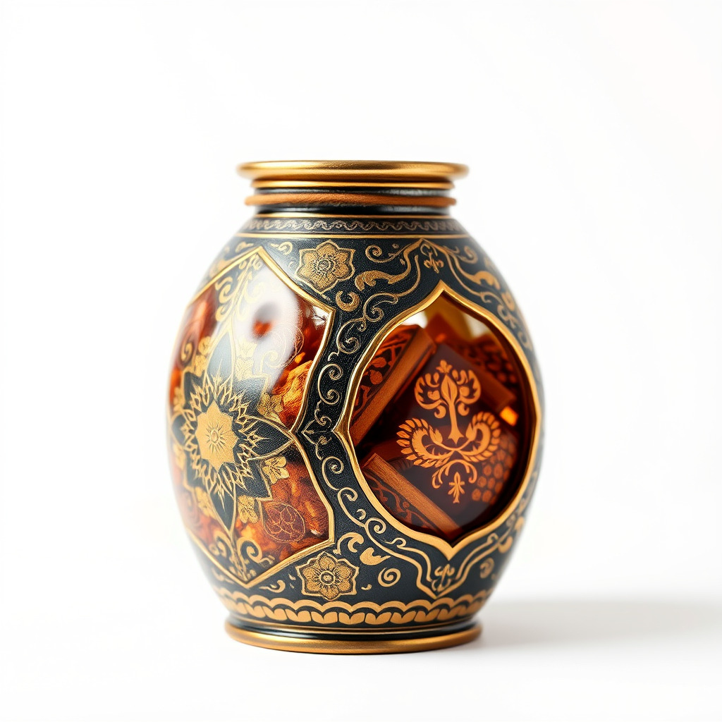Intricate Ornamental Vase D Model Pack Low-poly 3D model_4