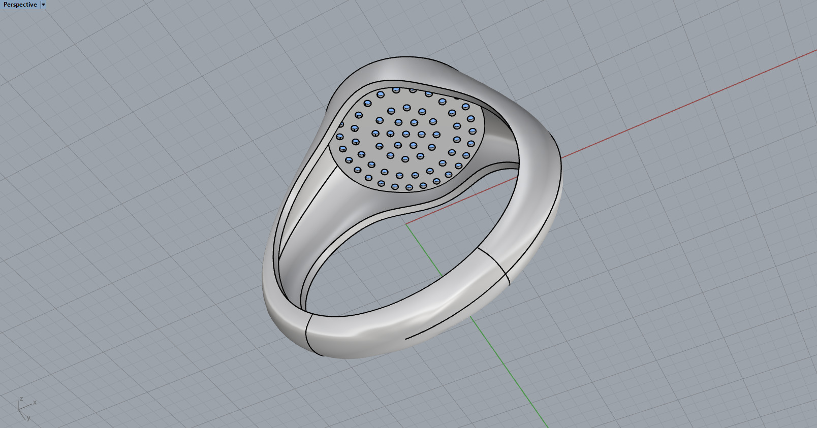 Signet ring model 1037 3D print model_10