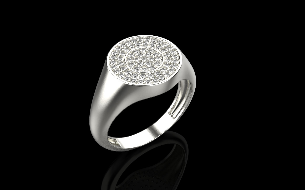 Signet ring model 1037 3D print model_22