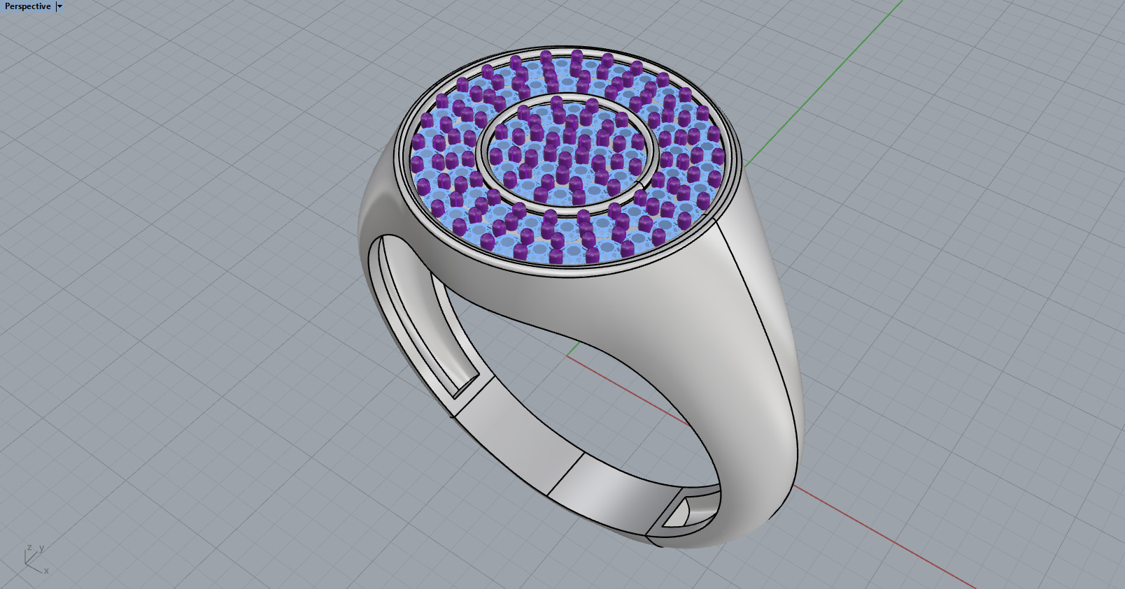 Signet ring model 1037 3D print model_9