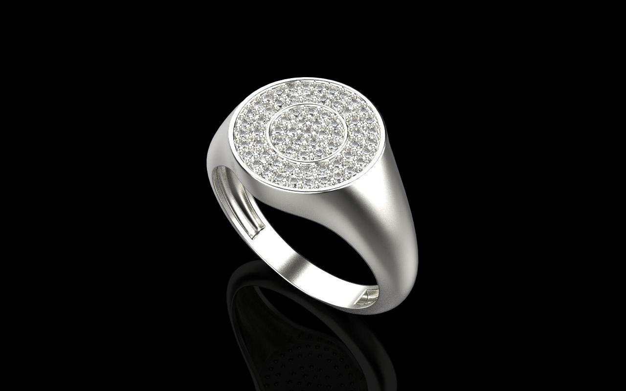 Signet ring model 1037 3D print model_27