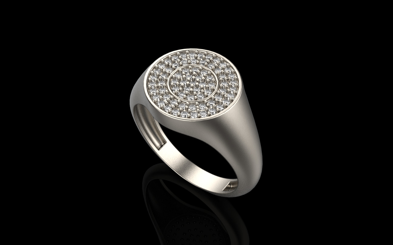 Signet ring model 1037 3D print model_25