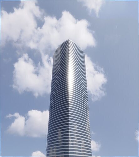 Parametric Building 1d2 3D model 5